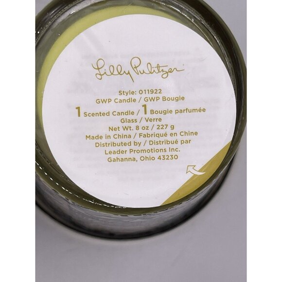 Lilly Pulitzer Onyx Bougie Scent Soy Based Printed Candle New In Box Set Of 2 - Picture 4 of 4